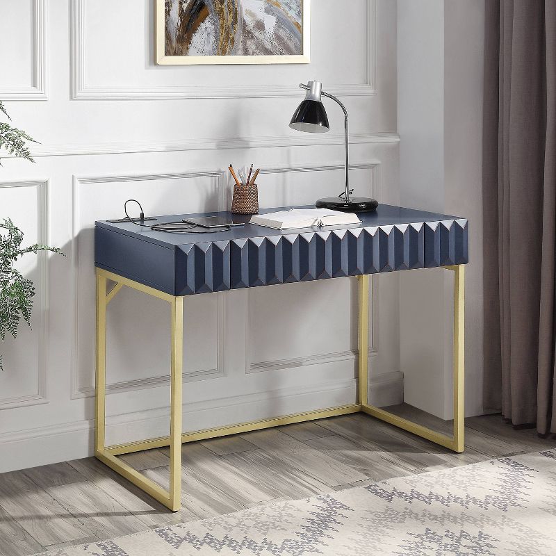 Mendella Writing Desk with USB Ports & Outlets - HOMES: Inside + Out, 3 of 9