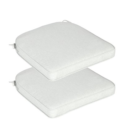 Aoodor Outdoor Dining Chair Cushions Set of 2, Waterproof Patio Furniture Seat Cushions, Outdoor Chair Pads with Ties