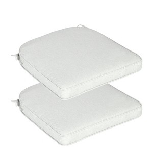 Aoodor Outdoor Dining Chair Cushions Set of 2, Waterproof Patio Furniture Seat Cushions, Outdoor Chair Pads with Ties - 1 of 4