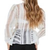 Women's Sheer Long Sleeve Blouse - CQbyCQ - 2 of 2