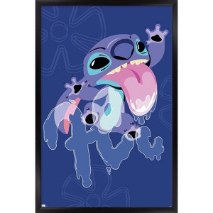 Trends International Disney Lilo And Stitch - Slobber Hi Framed Wall Poster Prints - 1 of 4