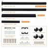 Handrails Fits 1 to 4 Steps,Outdoor Handrails Adjustable Height Stair Handrail - 2 of 4