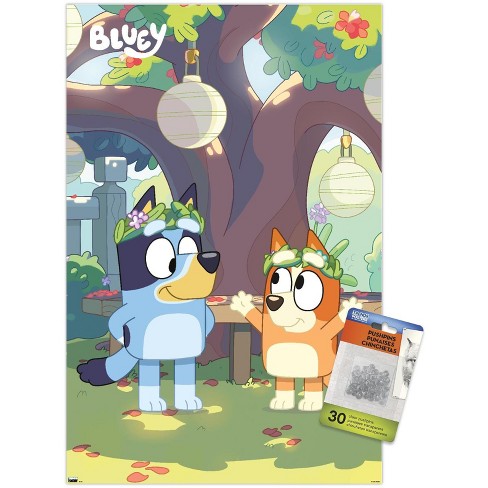 Trends International Bluey - Duo Unframed Wall Poster Print Clear Push ...