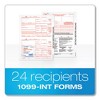 TOPS 1099-INT Tax Forms for Inkjet/Laser Printers, Fiscal Year: 2023, Five-Part Carbonless, 8 x 5.5, 2 Forms/Sheet, 24 Forms Total - 2 of 4