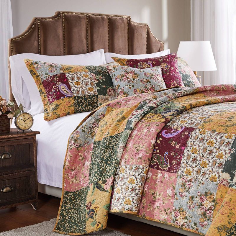 Greenland Home Fashions Antique Chic Quilt Set, 3 of 6