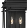 John Timberland Rotherfield Mission Outdoor Wall Light Fixture Textured Black 17" Clear Glass for Post Exterior Barn Deck House Porch Yard Posts Patio - image 3 of 4