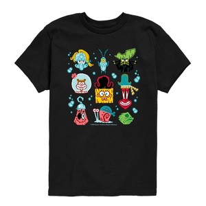 Boys' - Spongebob Squarepants - Spongebob: The Search For Squarepants Grid Short Sleeve Graphic T-Shirt - 1 of 4