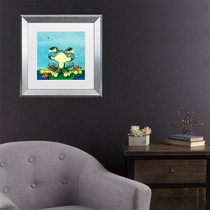 Trademark Fine Art Sylvia Masek Frog's Lunch Matted Framed Art - 1 of 4
