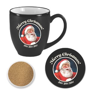 Courtside Market Santa Sleigh 16 oz Bistro Mug & Coaster Set - 1 of 1