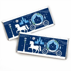 Big Dot of Happiness Fairy Tale Fantasy - Candy Bar Wrapper Royal Prince and Princess Party Favors - Set of 24 - 1 of 4