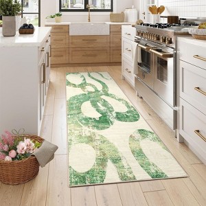 Snake Pattern Washable Rugs for Living Room Soft Low-Pile Foldable Thin Carpet for Bedroom Dining Home Decor - 1 of 4