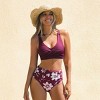 Women's Chic Floral High-Waisted Bikini Set - Cupshe - 4 of 4