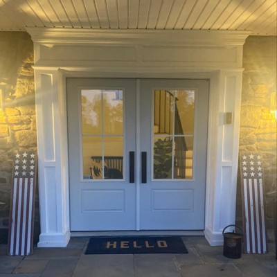 1'6x2'6/18x30 Hello Doormat Black - Project 62™