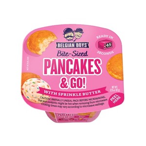 Belgian Boys Bite Sized Sprinkle Butter Go Cups and Pancakes Heat and Serve - 3.25oz/9ct - 1 of 4