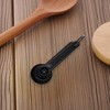 Unique Bargains Measuring Cups 5-Piece Long Handle Measuring Spoon Set Dishwasher Safe PP Black 1 Set - 2 of 3