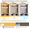 Ludomide Rectangle Crystal Chandelier, 8-Light Black Modern Pendant Fixture for Dining Room, Kitchen Island, and Living Room - 4 of 4