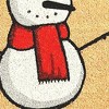 HomeRoots 17" X 29" Natural And White Coir Snowman Outdoor Christmas Door Mat - 4 of 4