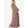 ellos Plus Size Surplice Tie Back Midi Dress - 3 of 3