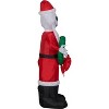 Nightmare Before Christmas Airblown Inflatable Jack Skellington in Santa Suit with Wreath, 4 ft Tall - 3 of 4
