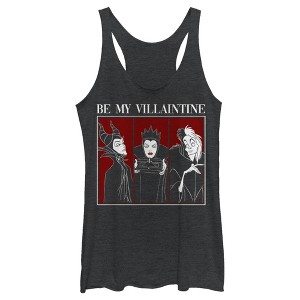 Women's Disney Villains Be My Villaintine Racerback Tank Top - 1 of 4