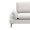 GlasFlength Morden Leisure Loveseat Sofa with Cushioned Support for Contempoary Living Room, Hall, Gray,89”*30.31”*33.85" - 2 of 4