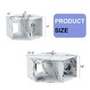 FONTOI Hexagonal Coffee Table Set of 2 with Multi-hole Design, Floor Mount Side Table for Living Room Bedroom, White, 21.6"*14"*25" - 3 of 4