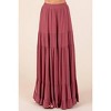 Women's Tiered Flowy Elastic Waist Lined Maxi Skirt - mittoshop - 3 of 4