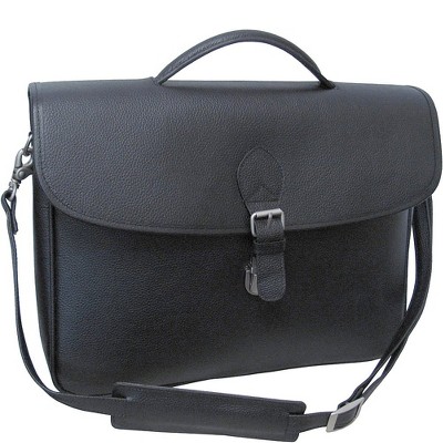 Amerileather Montana Leather Executive Briefcase - Black (#2495-0)