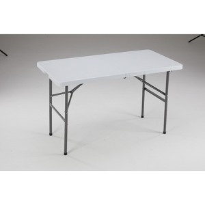 DOMETOUR Folding Table Outdoor Indoor Heavy Duty Portable Table with Carrying Handle for Camping Picnic Party - 1 of 4