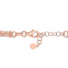 EVERLY JEWELRY | Rose Plated Sterling Silver Multi-Strand Chain Bracelet - 7.5 in - 2 of 4