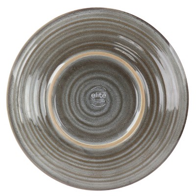 Gray Ceramic 12-Piece Dinnerware Set for 4