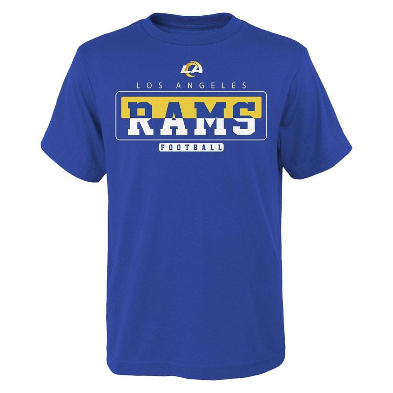 NFL Los Angeles Rams Boys&#39; Short Sleeve Cotton T-Shirt, 1 of 2