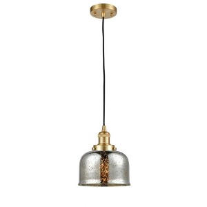 Bell - 1 Light Cord Hung Mini Pendant In Industrial Style-10 Inches Tall and 8 Inches Wide - 1 of 1