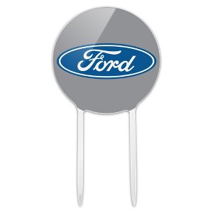 Ford Motor Company Blue Oval Logo Acrylic Cake Topper - 1 of 4
