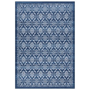 Washable Floral Print Living Room Bedroom Rugs, Soft Non Slip Farmhouse Carpet for Dining Room Kitchen, Vintage Home Decor Rugs - 1 of 4