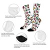 Butterfly Seamless Women Printed Crew Socks Funny Funky Socks Soft Polyester Novelty Gifts for Artists Men - 4 of 4