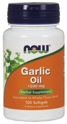 Garlic Oil 1500mg by Now Foods  -  100 Softgel