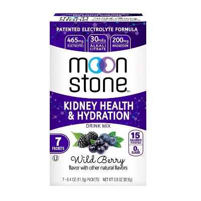 Moonstone Kidney Health Drink Mix - Wild Berry - 7ct/2.8oz