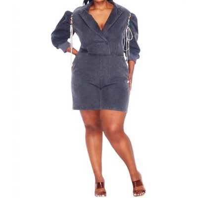 Women's Stretch Denim Romper - ILLord