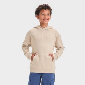Boys' Fortnite Oversized Hooded Sweatshirt - art class™ Tan - 1 of 3