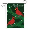 Briarwood Lane Winter Burlap Garden Flag 12x18 For Outdoor Cardinals in Snow For Winter Garden Flag Flags For Outside - 2 of 4