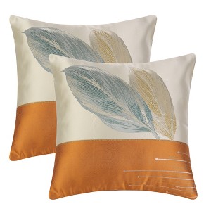 Unique Bargains Sofa Home Bedroom Vintage Print Throw Decorative Pillow Cases 2 Pcs - 1 of 4