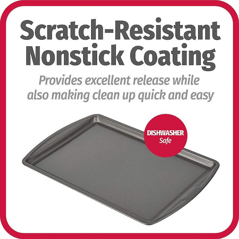 Goodcook Scratch-Resistant Nonstick Coating Baking Sheet, 13 Inch x 9 Inch, 3 of 8