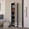 VYNXARIA Ruan XL Shoe Rack - Spacious Storage with Mirror and Five Shelves - 2 of 4