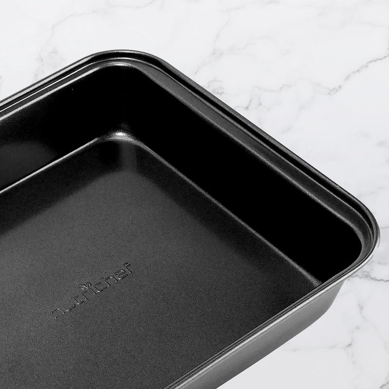 NutriChef Non-Stick Square Cake Pan - Deluxe Nonstick Gray Coating Inside and Outside, 3 of 7