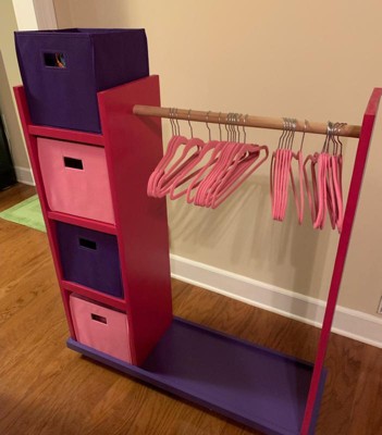 2pc Kids' 5 Folding Storage Bin Set Turquoise Blue - Riverridge Home :  Target