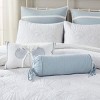 Gracie Mills Ramos Coastal Blue Quilted Bolster Pillow - One Size - Blue - 2 of 3