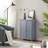 Vtec Trading Grey Modern Bathroom Storage Floor Cabinet - 2 of 3