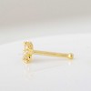 Jewelry Avalanche 20G 14K Yellow Gold Butterfly Nose Bone Nose Ring Stud - 4 of 4