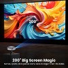 Mini Paaaawaters Projector, NICPOW Portable Outdoor Movie Projector with Tripod, 1080P and 200" Supported Small Projector Compatible with TV Stick - 3 of 4